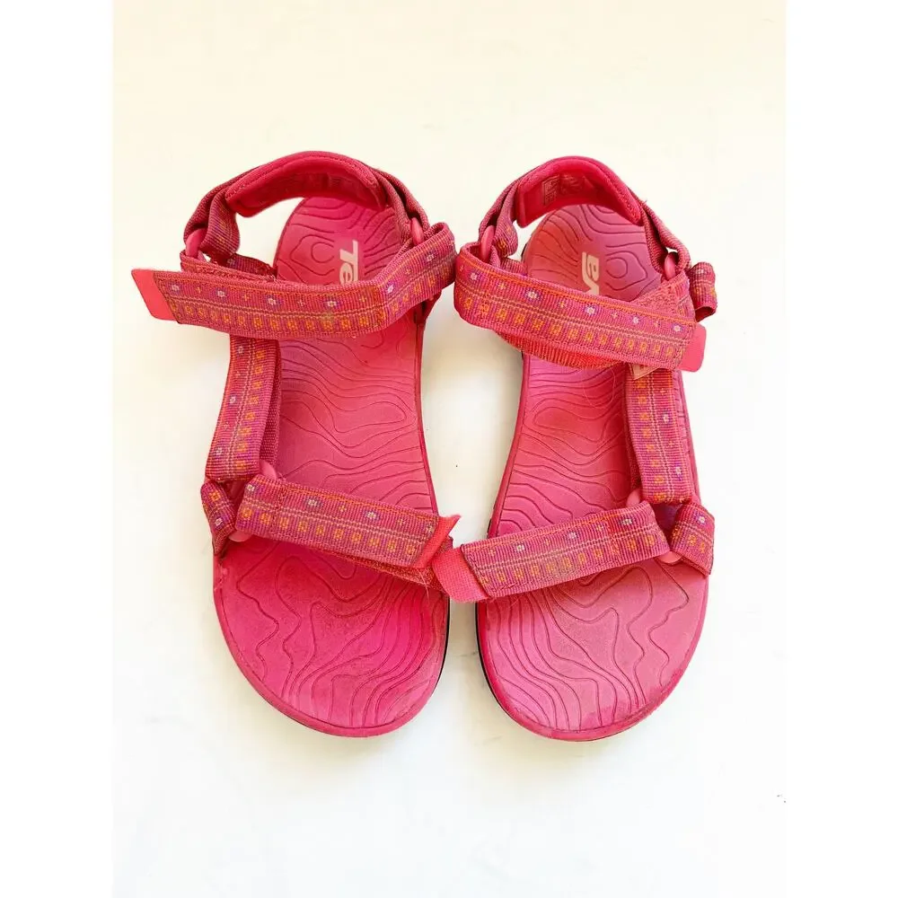 Teva hurricane Pink adjustable sport hiking sandal kids 6 or 7.5 Women's